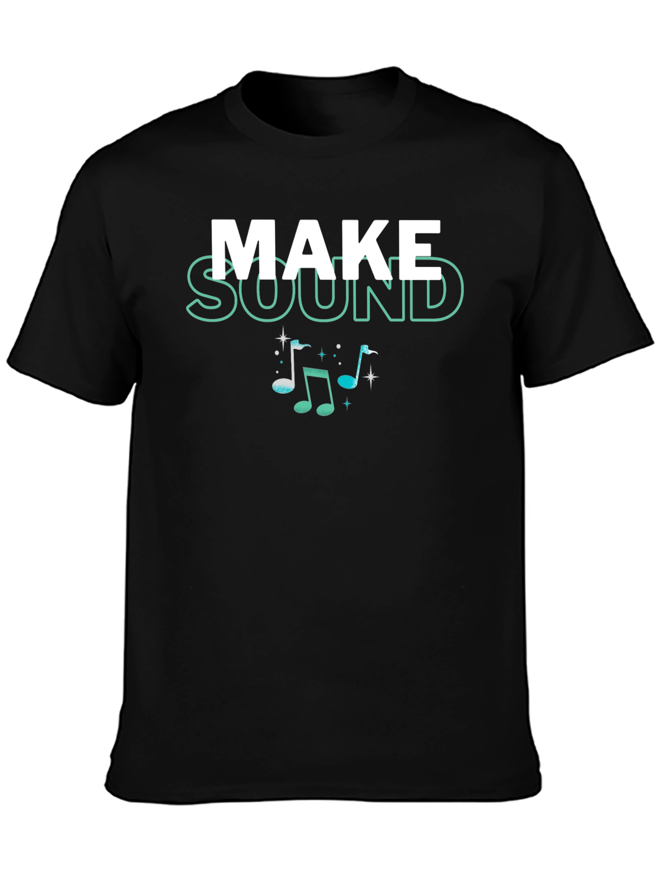Make Sound Music Notes Graphic T-Shirt