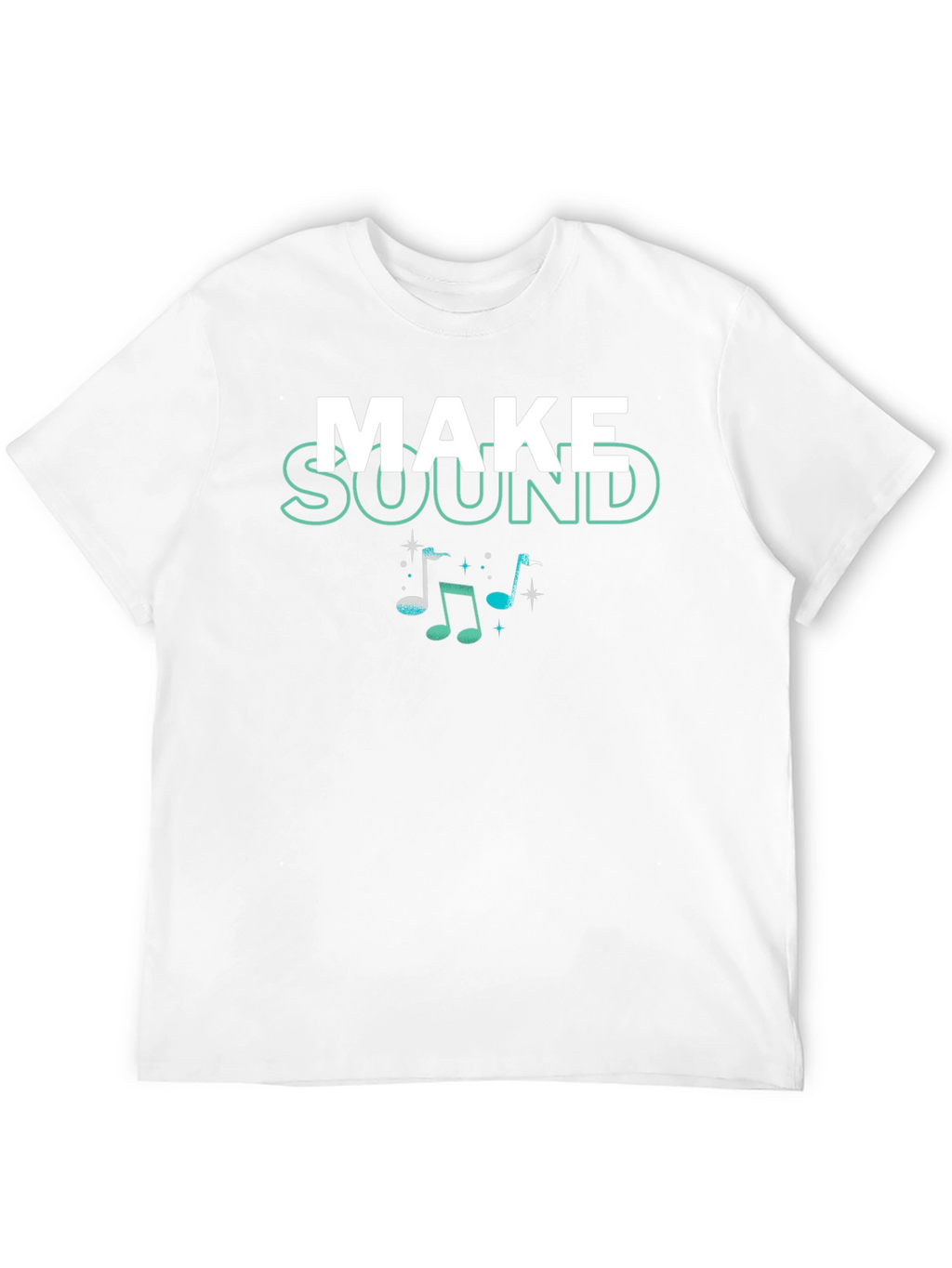 Make Sound Music Notes Graphic T-Shirt