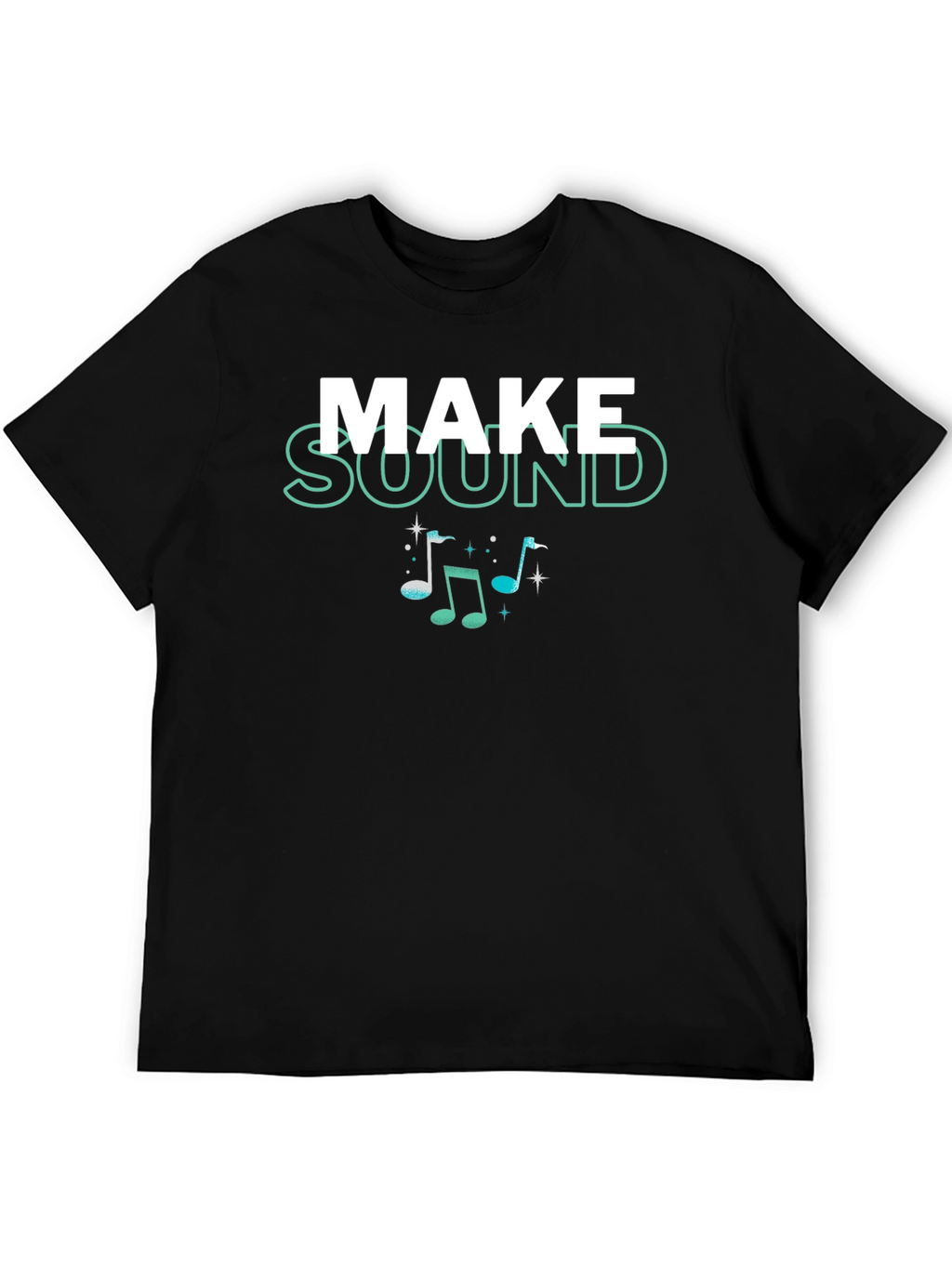 Make Sound Music Notes Graphic T-Shirt