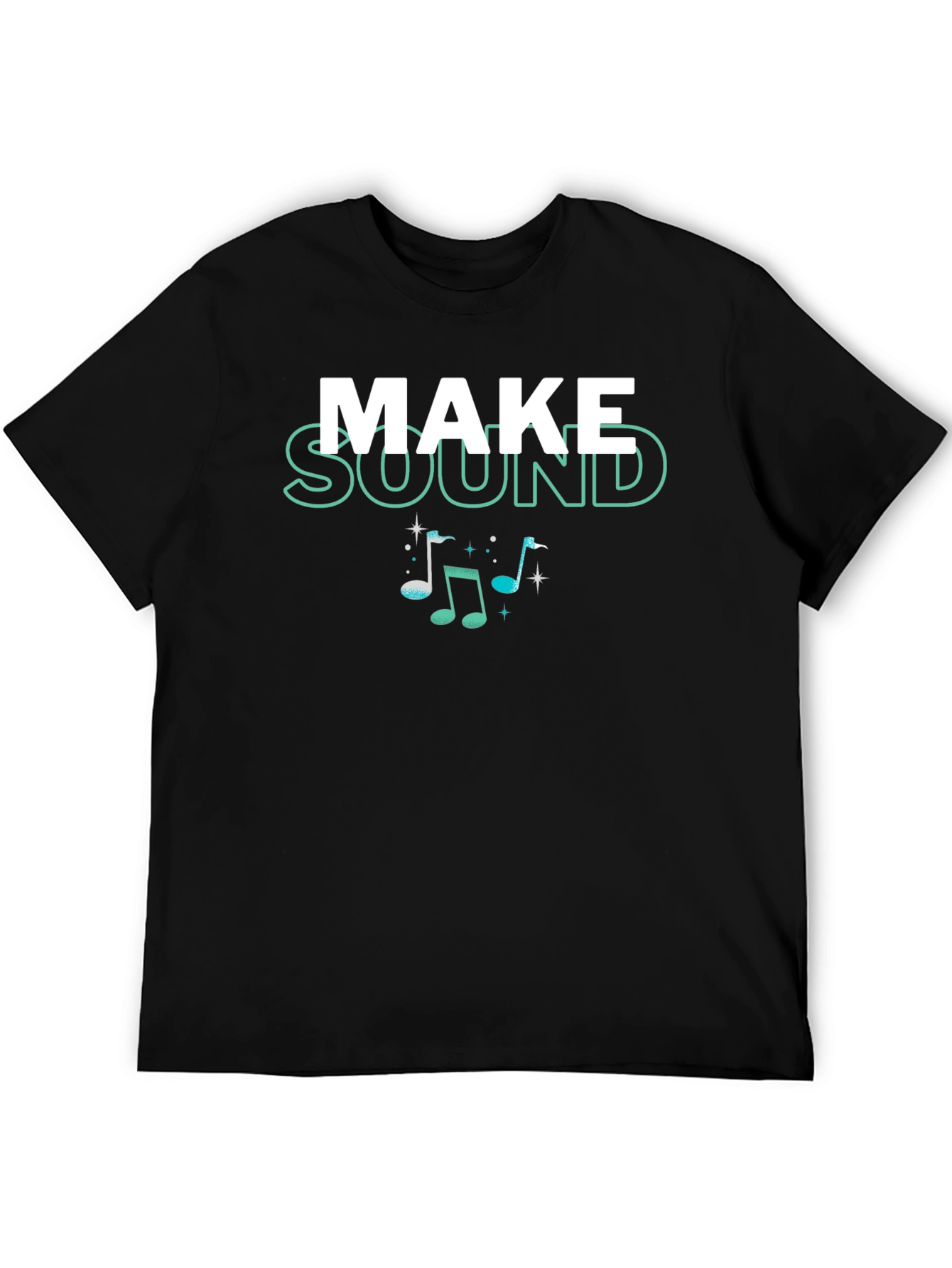 Make Sound Music Notes Graphic T-Shirt