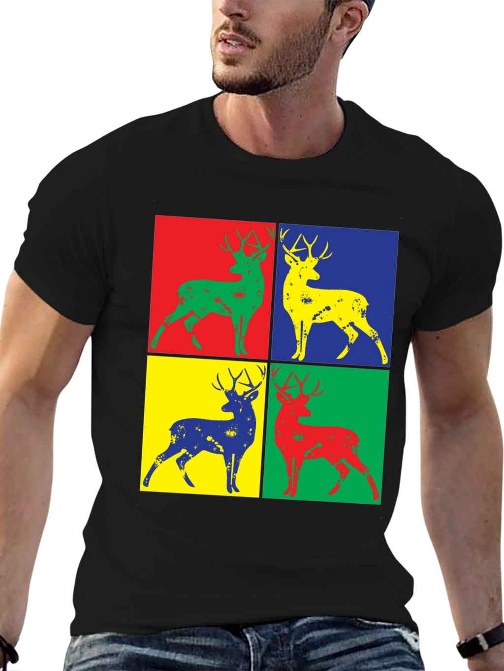 Pop Art Deer Graphic Tee