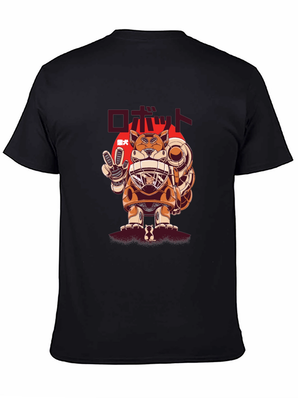 Robot Dog Graphic Tee - Unique Japanese Design
