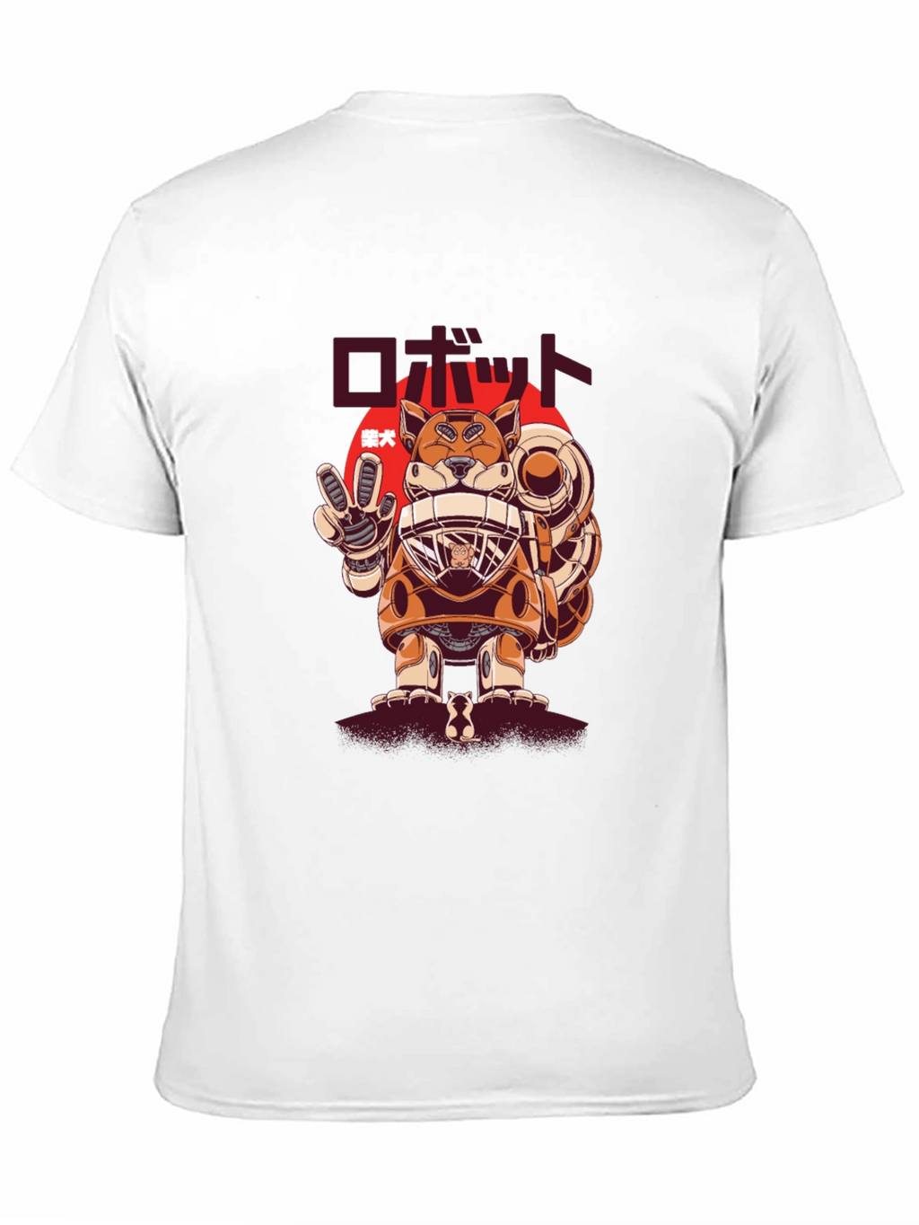 Robot Dog Graphic Tee - Unique Japanese Design
