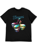 Timpani Drummer Graphic Tee - Black Music Shirt