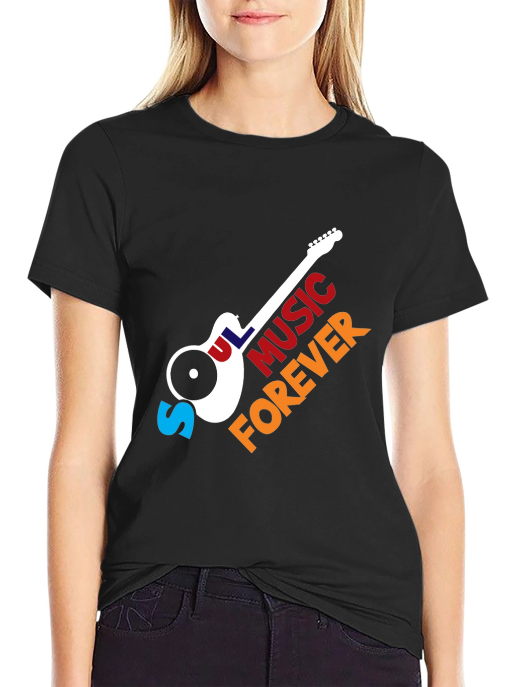 Soul Music Forever T-Shirt - Classic Guitar Design