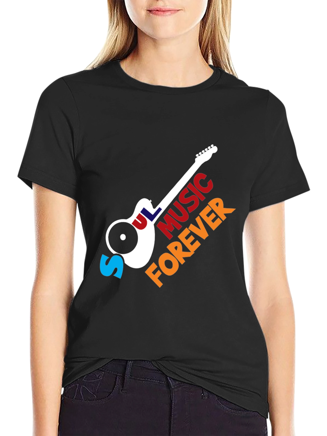 Soul Music Forever T-Shirt - Classic Guitar Design