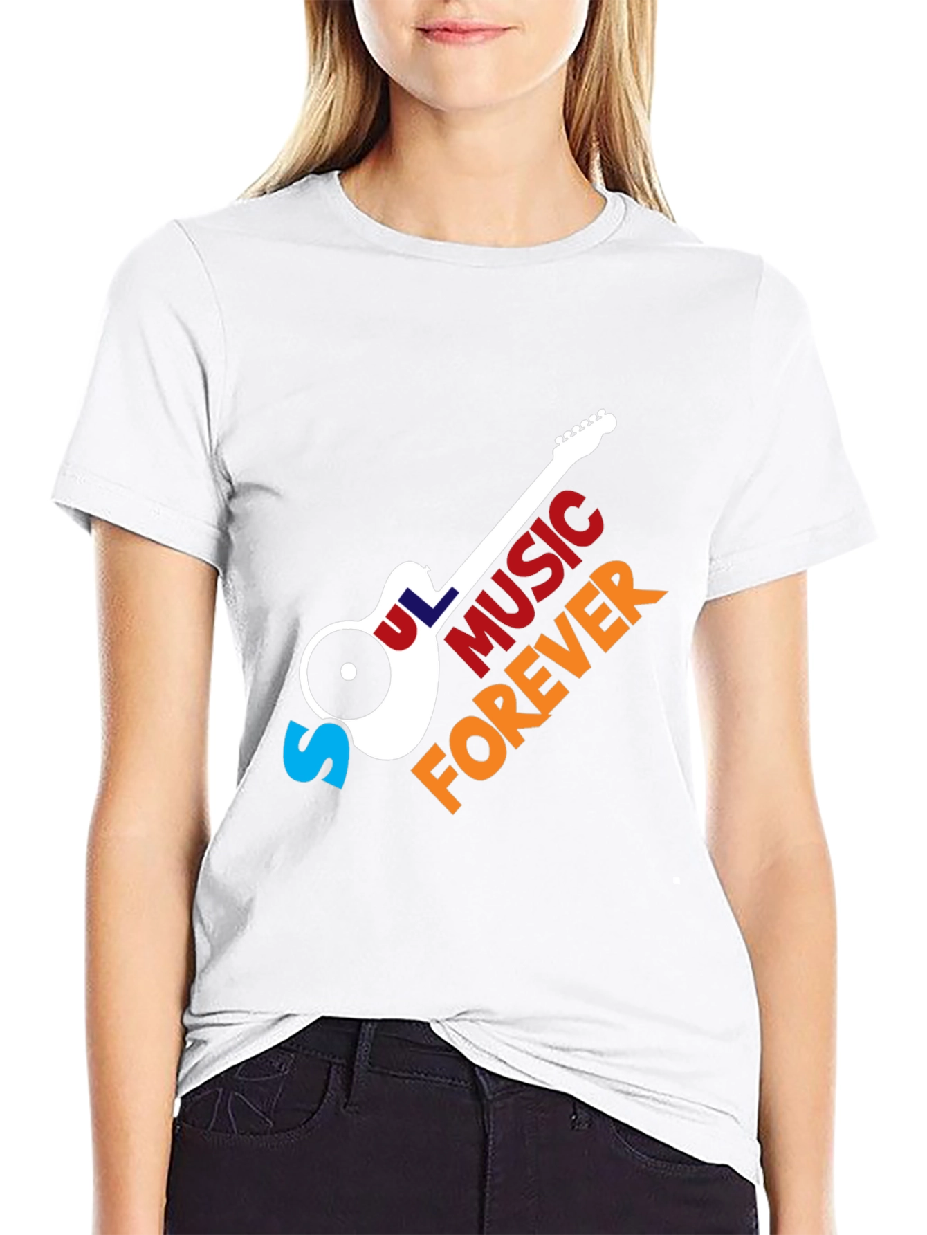 Soul Music Forever T-Shirt - Classic Guitar Design
