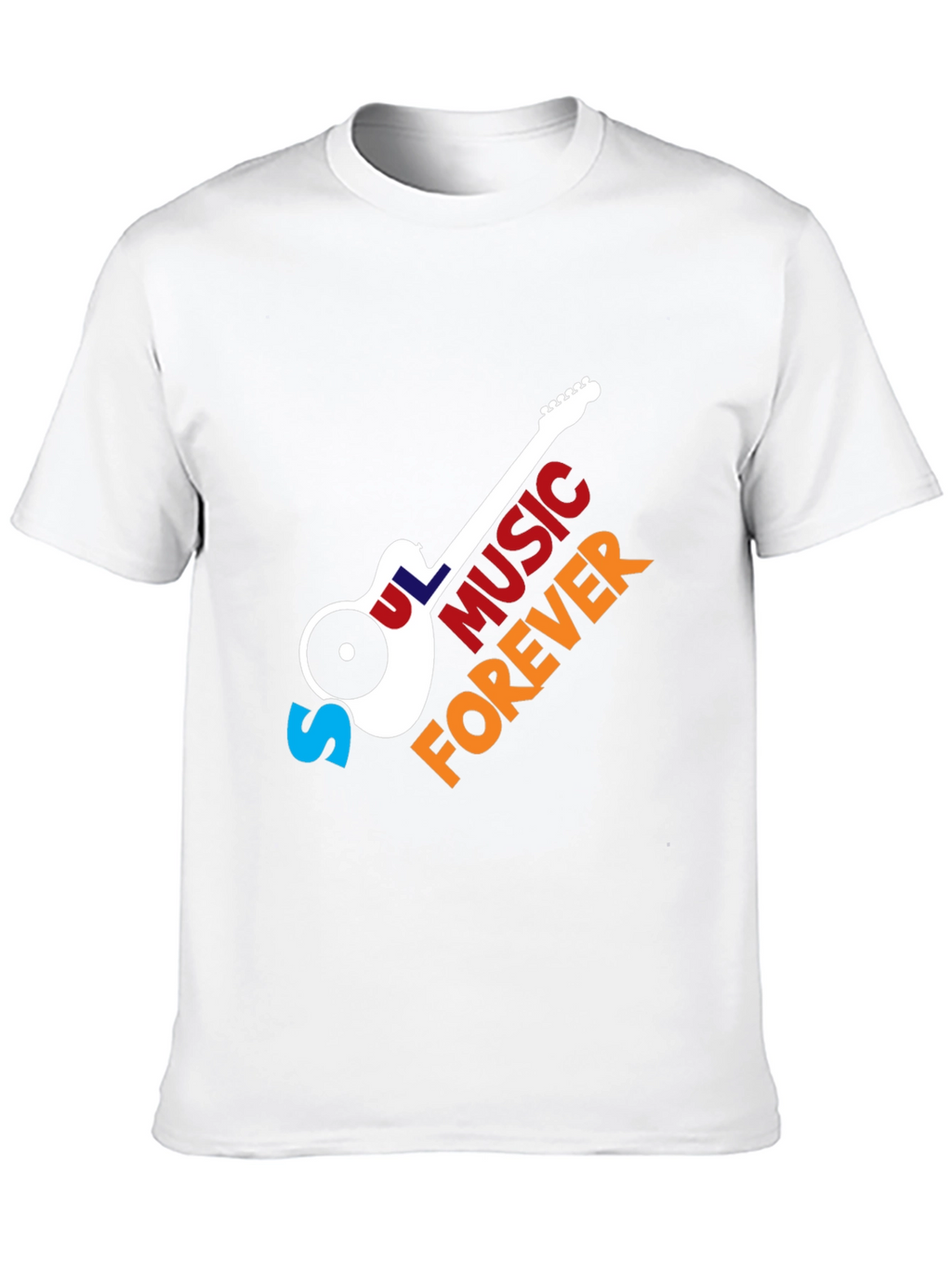 Soul Music Forever T-Shirt - Classic Guitar Design