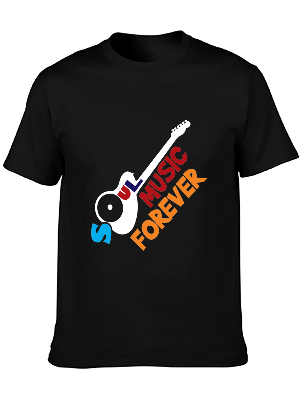 Soul Music Forever T-Shirt - Classic Guitar Design
