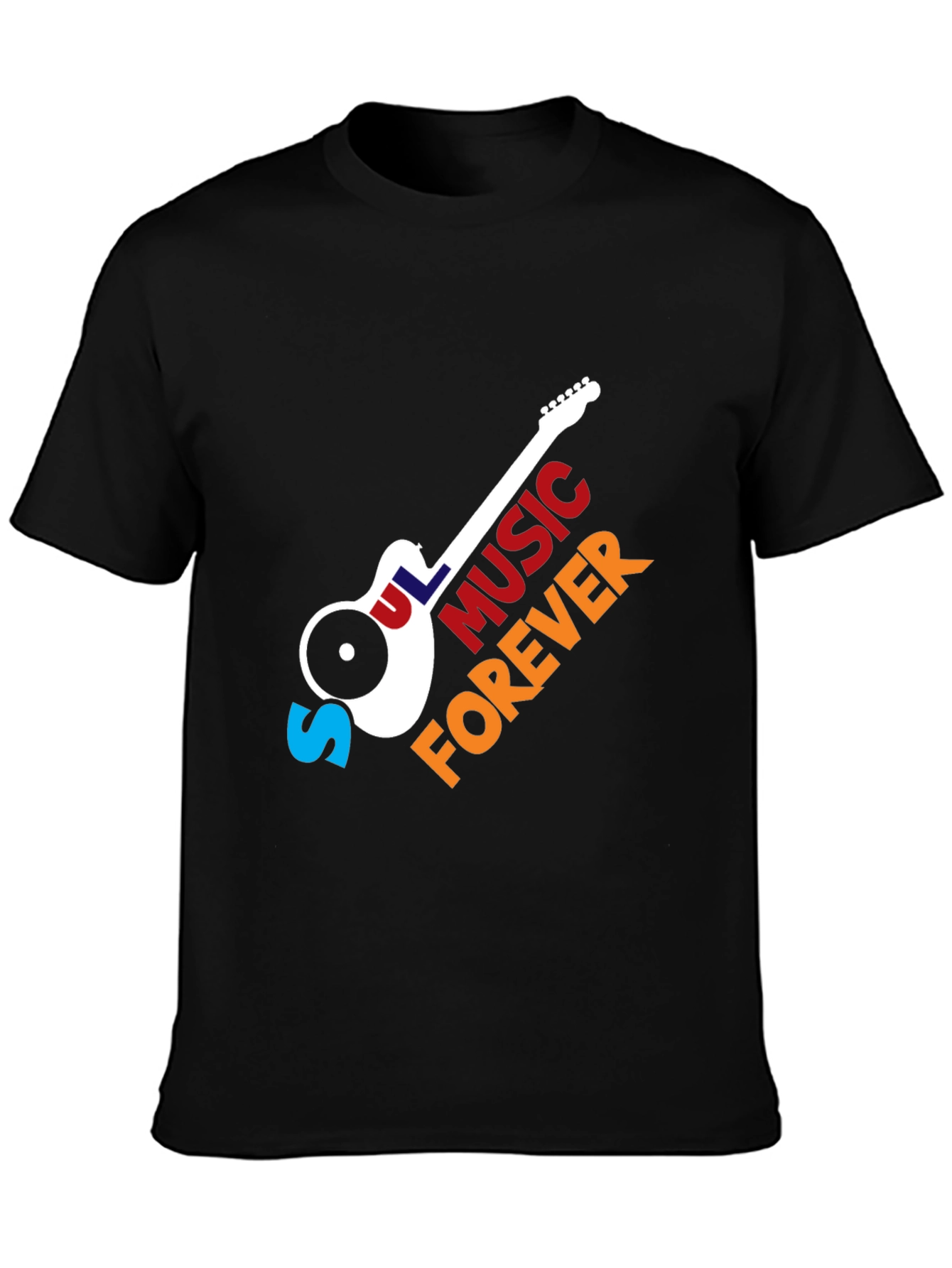 Soul Music Forever T-Shirt - Classic Guitar Design