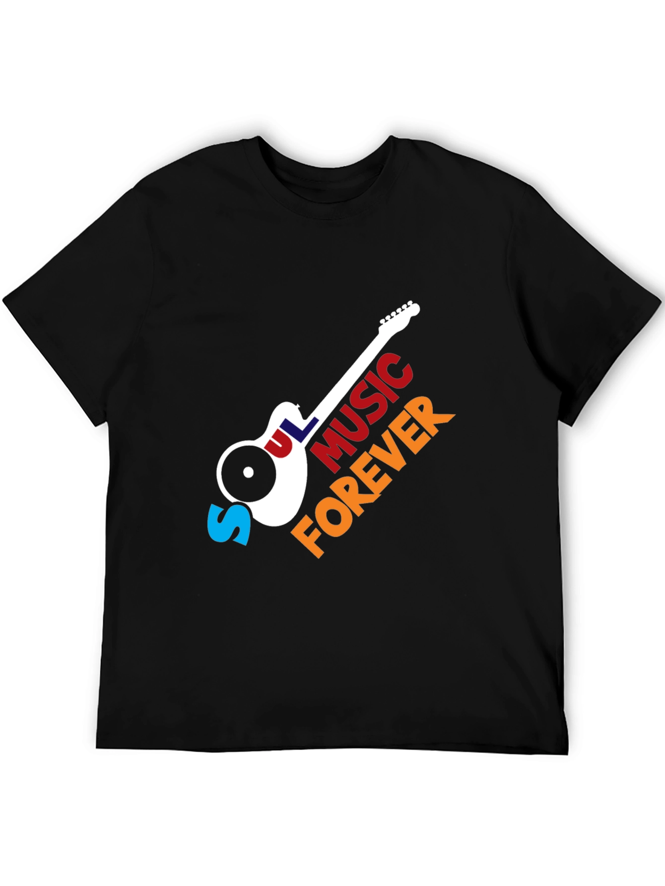 Soul Music Forever T-Shirt - Classic Guitar Design