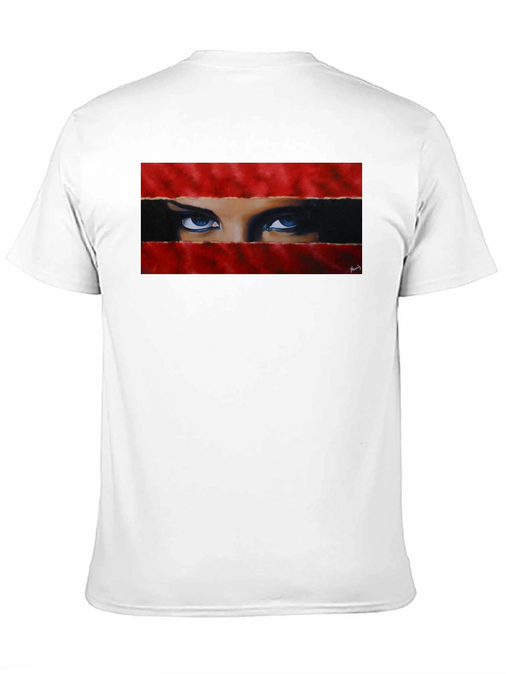 Intense Gaze Graphic Tee - Bold & Unique
