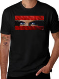 Intense Gaze Graphic Tee - Bold & Unique