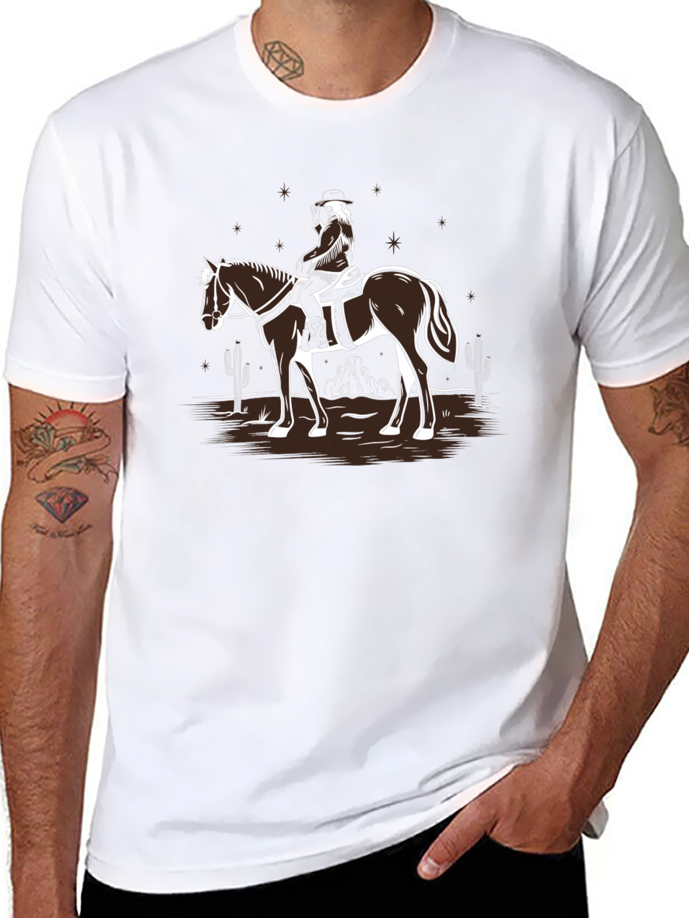 Cowboy on Horse T-Shirt