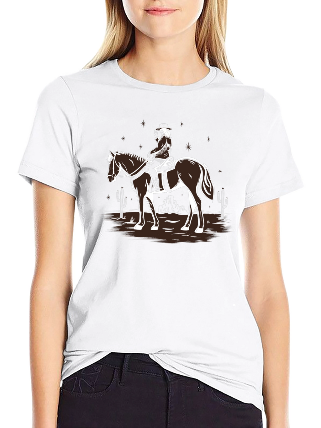 Cowboy on Horse T-Shirt