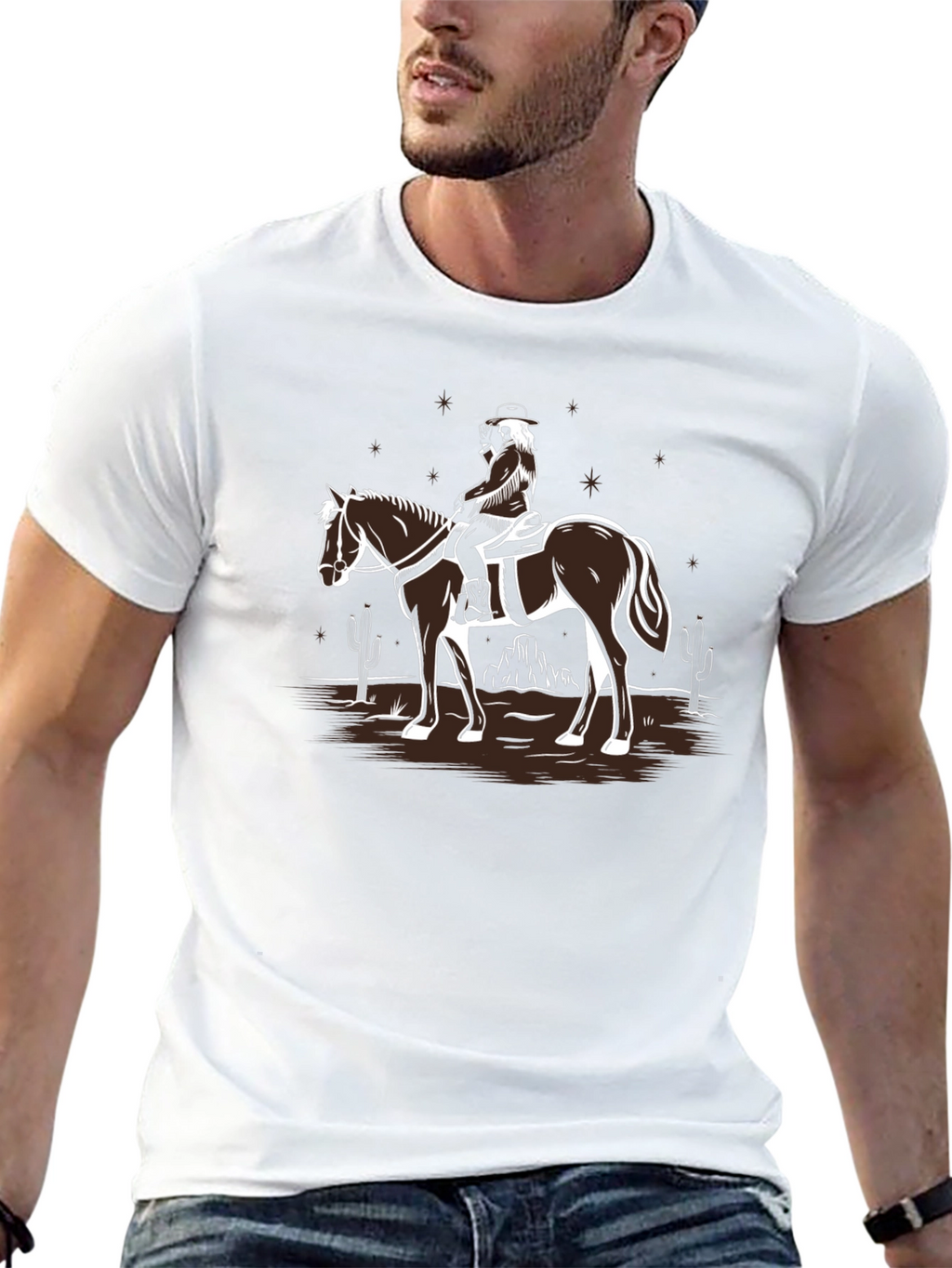 Cowboy on Horse T-Shirt