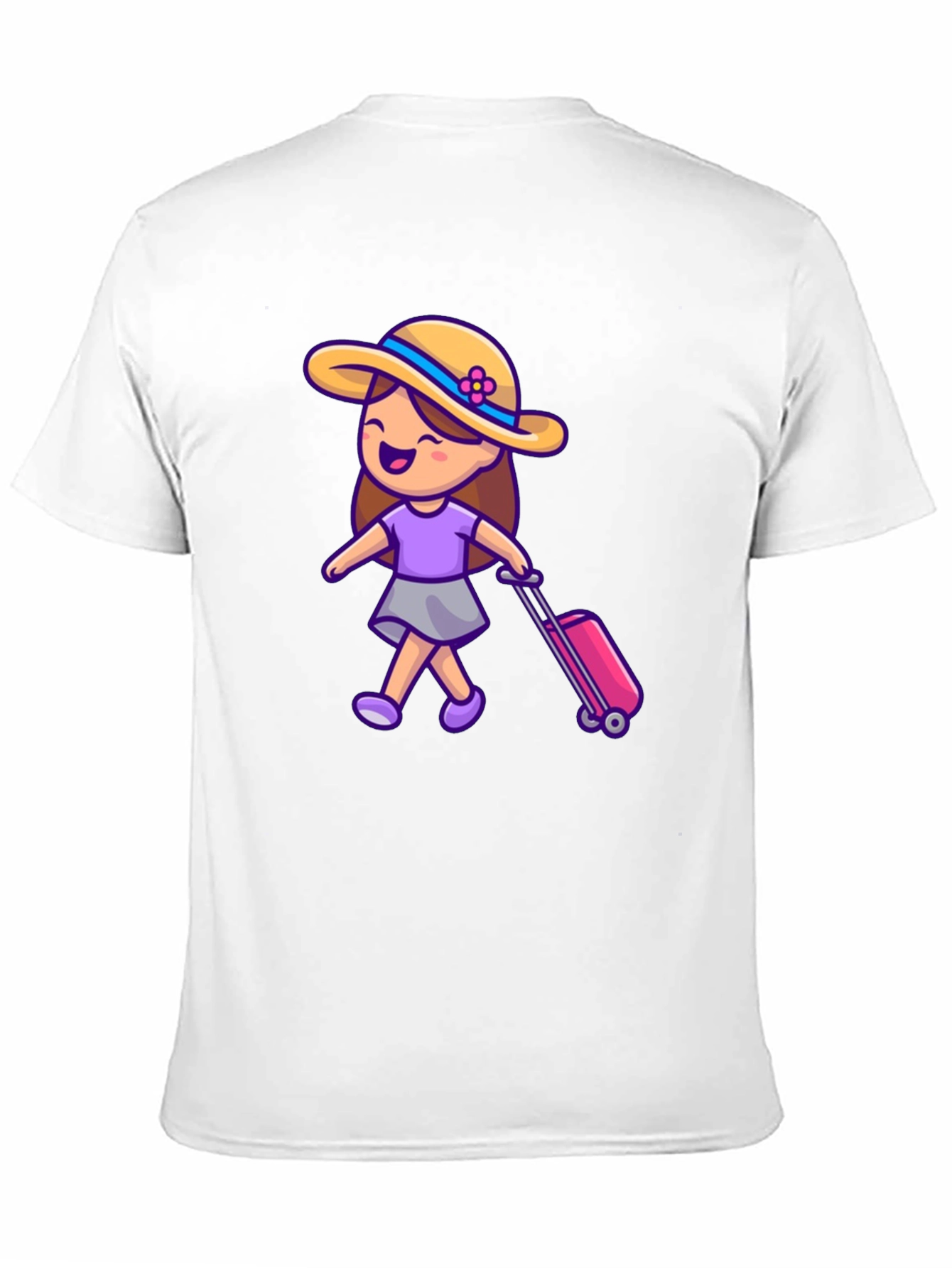 Travel Girl Graphic T-Shirt - Black Cotton Tee