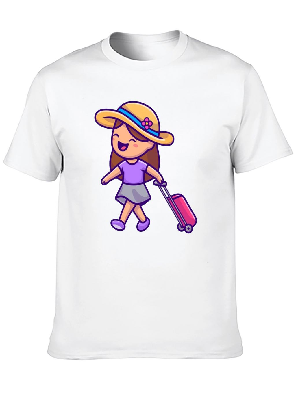 Travel Girl Graphic T-Shirt - Black Cotton Tee