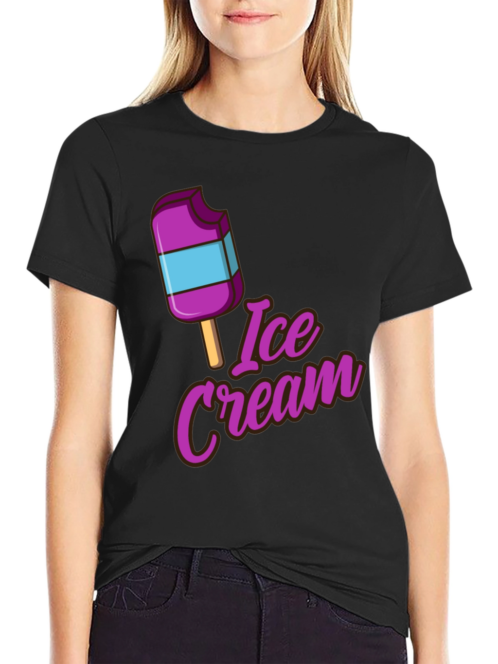 Ice Cream Graphic T-Shirt - Trendy Summer Tee