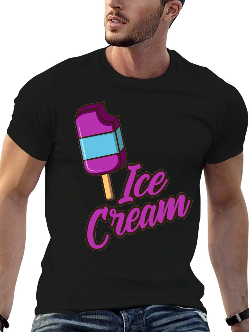 Ice Cream Graphic T-Shirt - Trendy Summer Tee