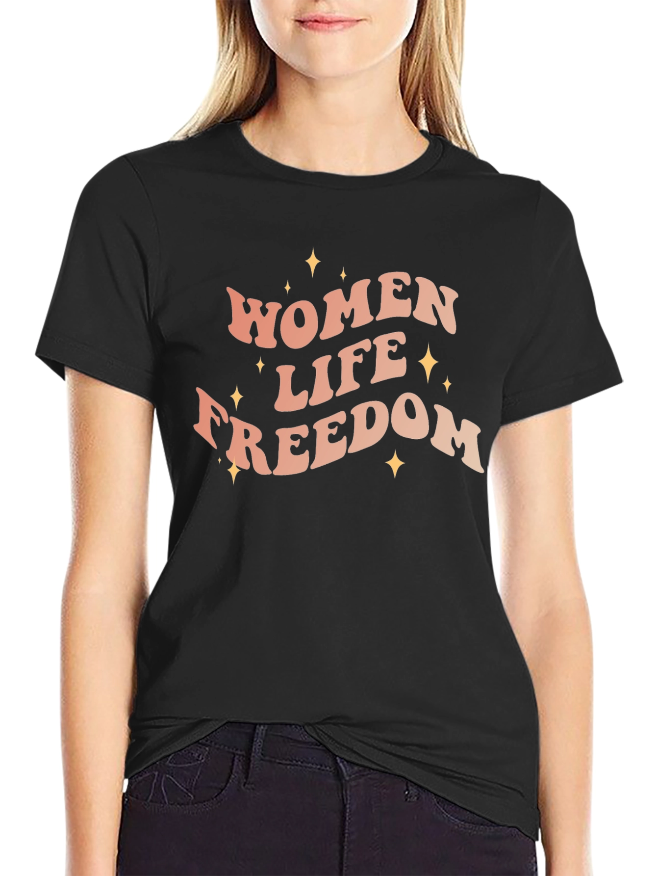 Women Life Freedom Graphic Tee