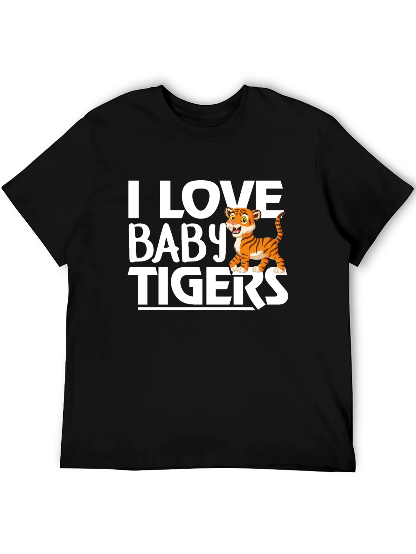 I Love Baby Tigers Graphic T-Shirt