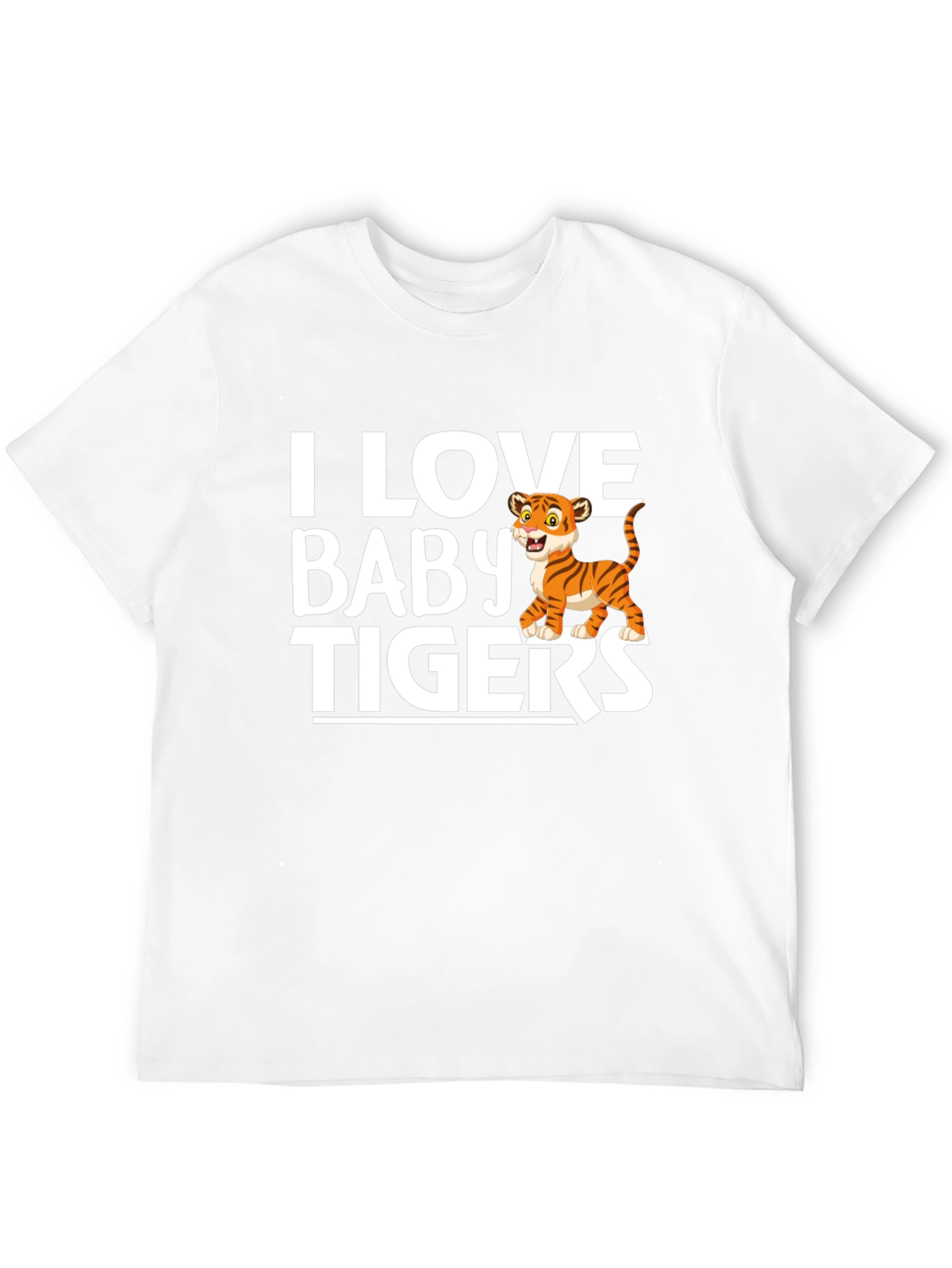 I Love Baby Tigers Graphic T-Shirt