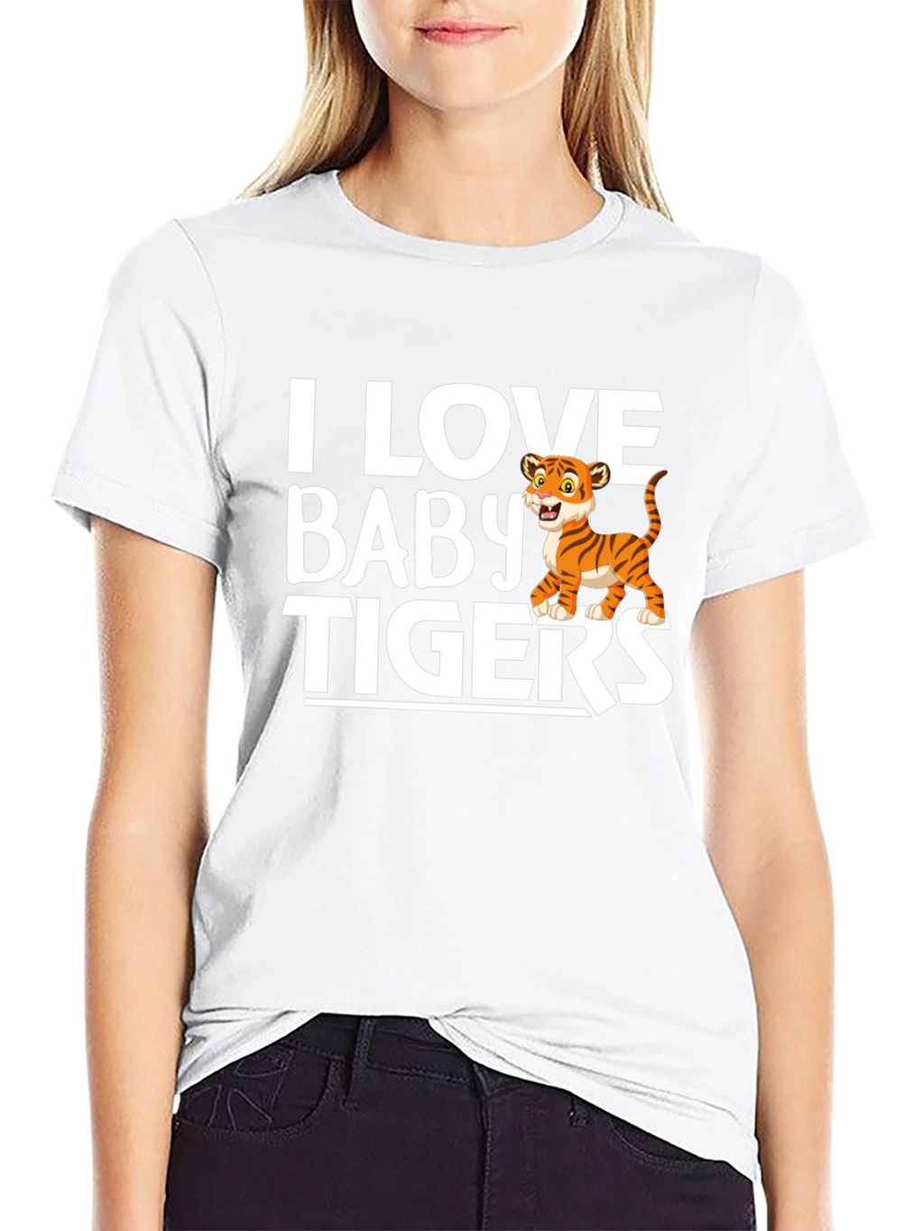 I Love Baby Tigers Graphic T-Shirt