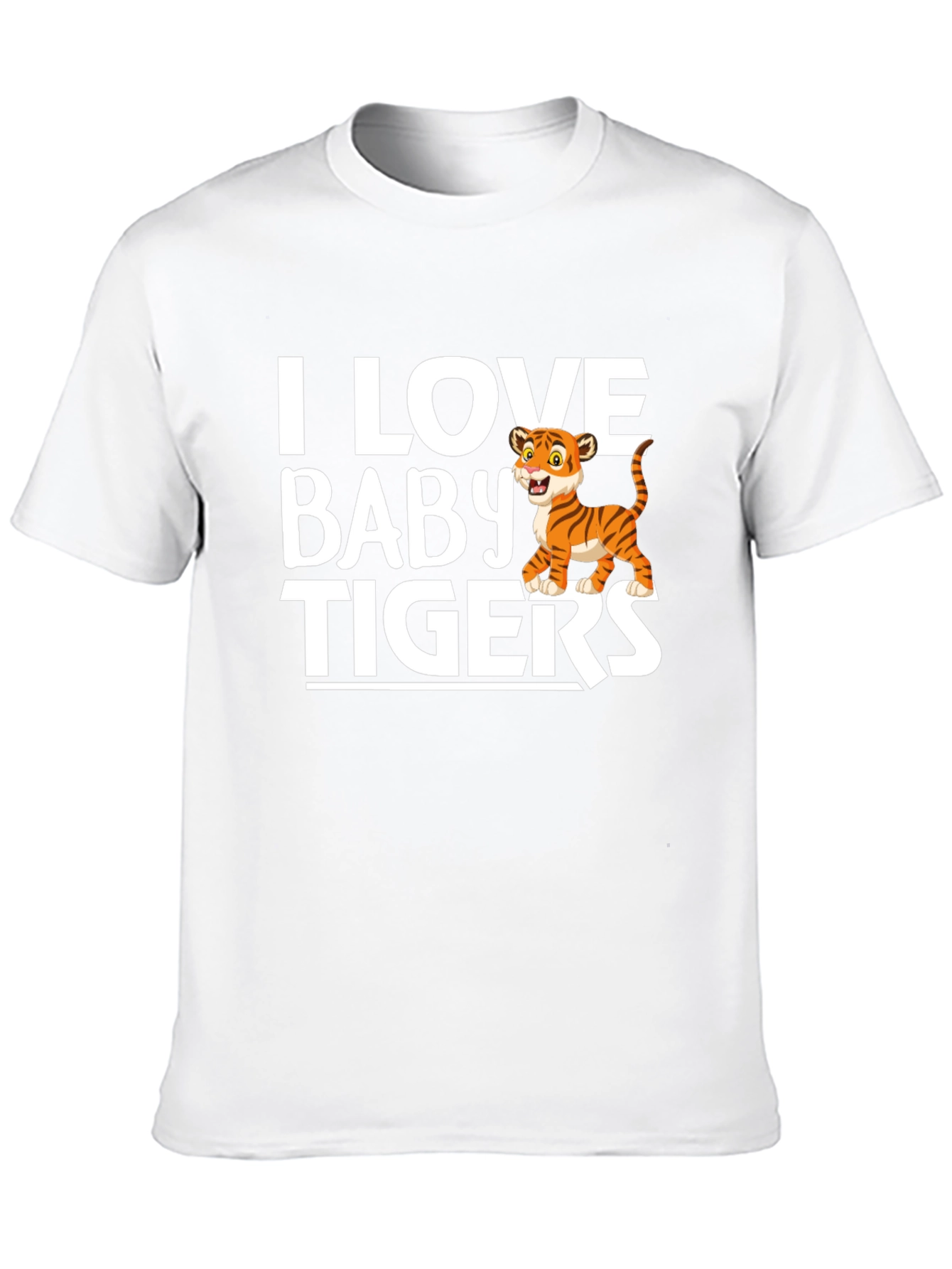 I Love Baby Tigers Graphic T-Shirt
