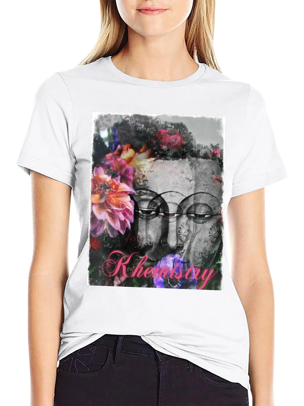 Floral Buddha T-Shirt - Zen Streetwear
