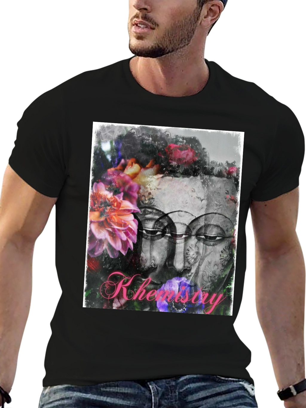 Floral Buddha T-Shirt - Zen Streetwear