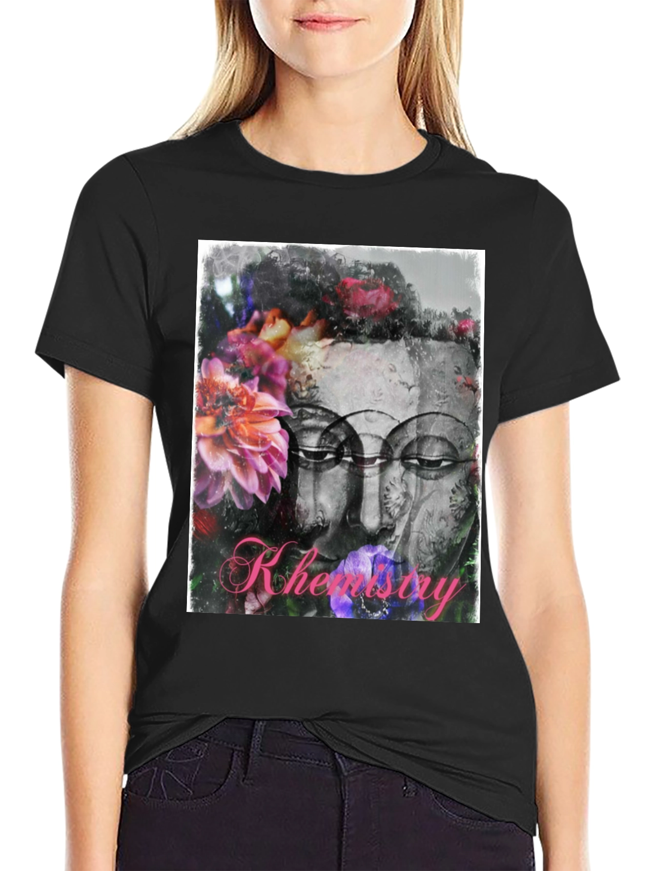 Floral Buddha T-Shirt - Zen Streetwear