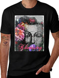 Floral Buddha T-Shirt - Zen Streetwear