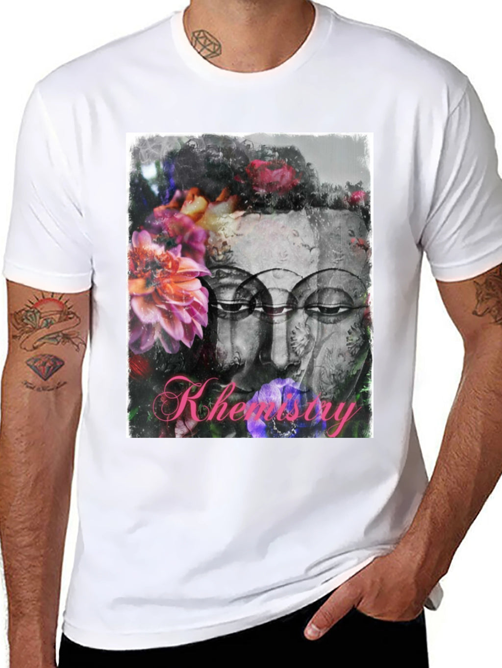 Floral Buddha T-Shirt - Zen Streetwear