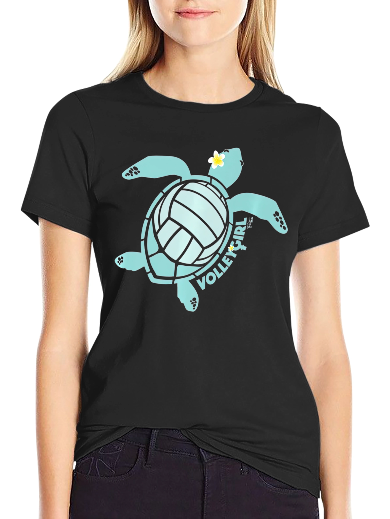 Volleygirl Turtle Volleyball T-Shirt