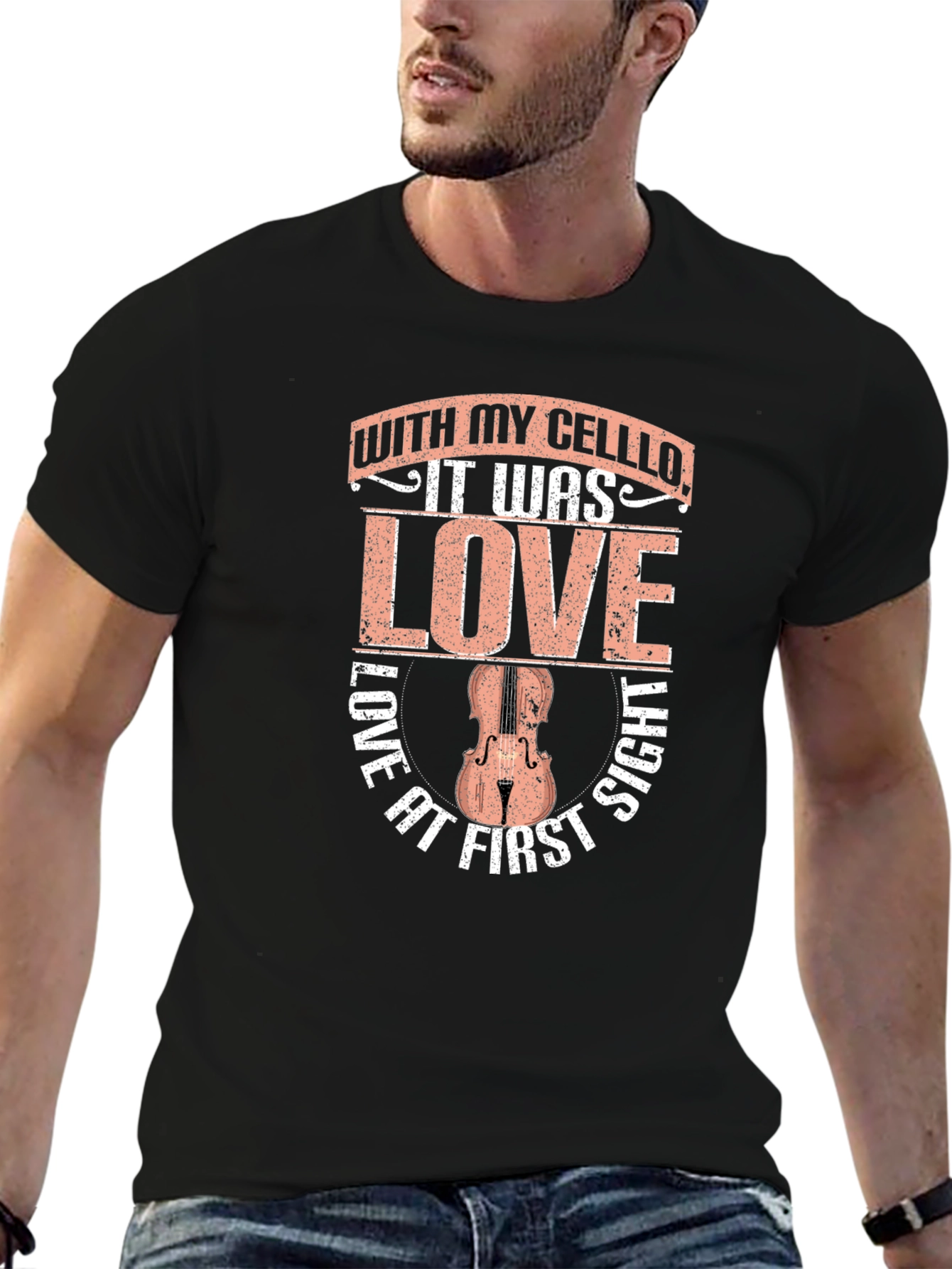 Cello Love at First Sight Graphic T-Shirt
