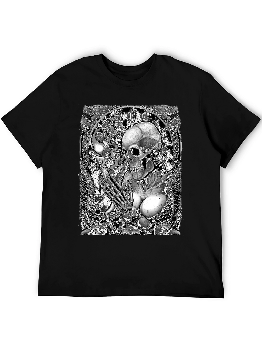 Skull & Bones Graphic Tee - Black