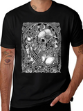 Skull & Bones Graphic Tee - Black