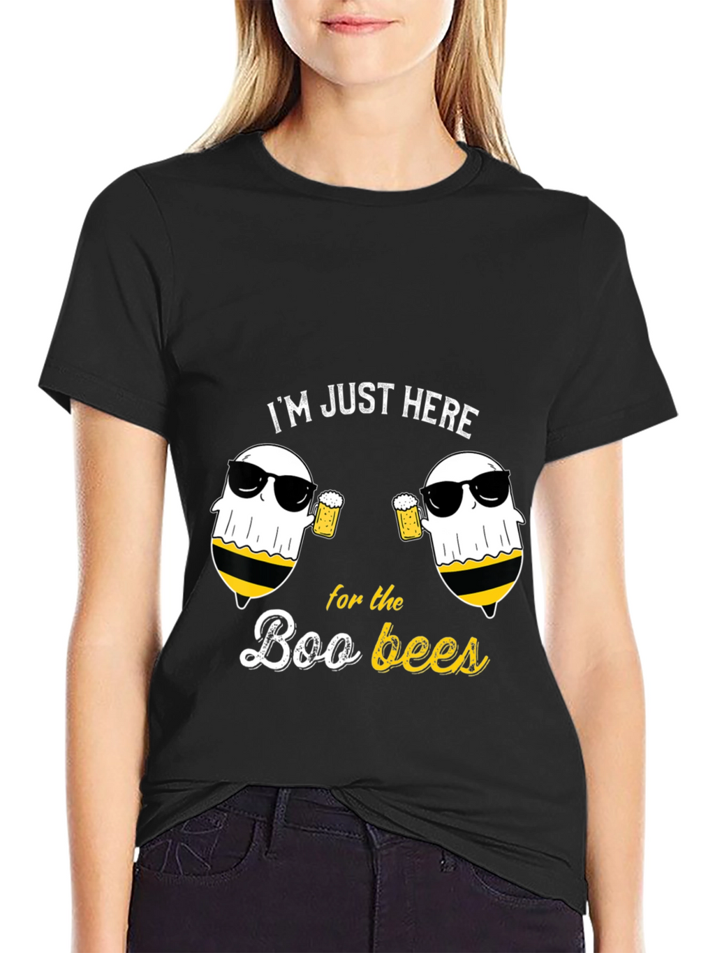 Boo Bees T-Shirt - Funny Halloween Ghost Beer Tee