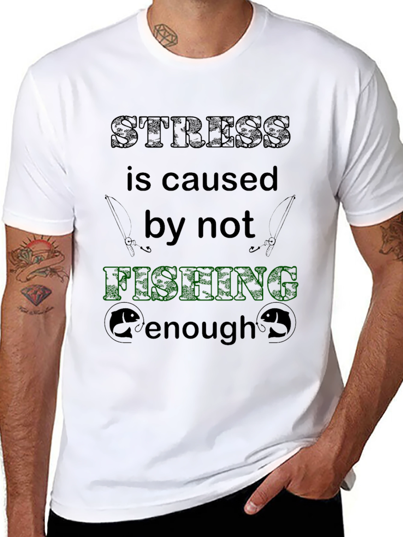 Stress Fishing T-Shirt: Fishermans Apparel