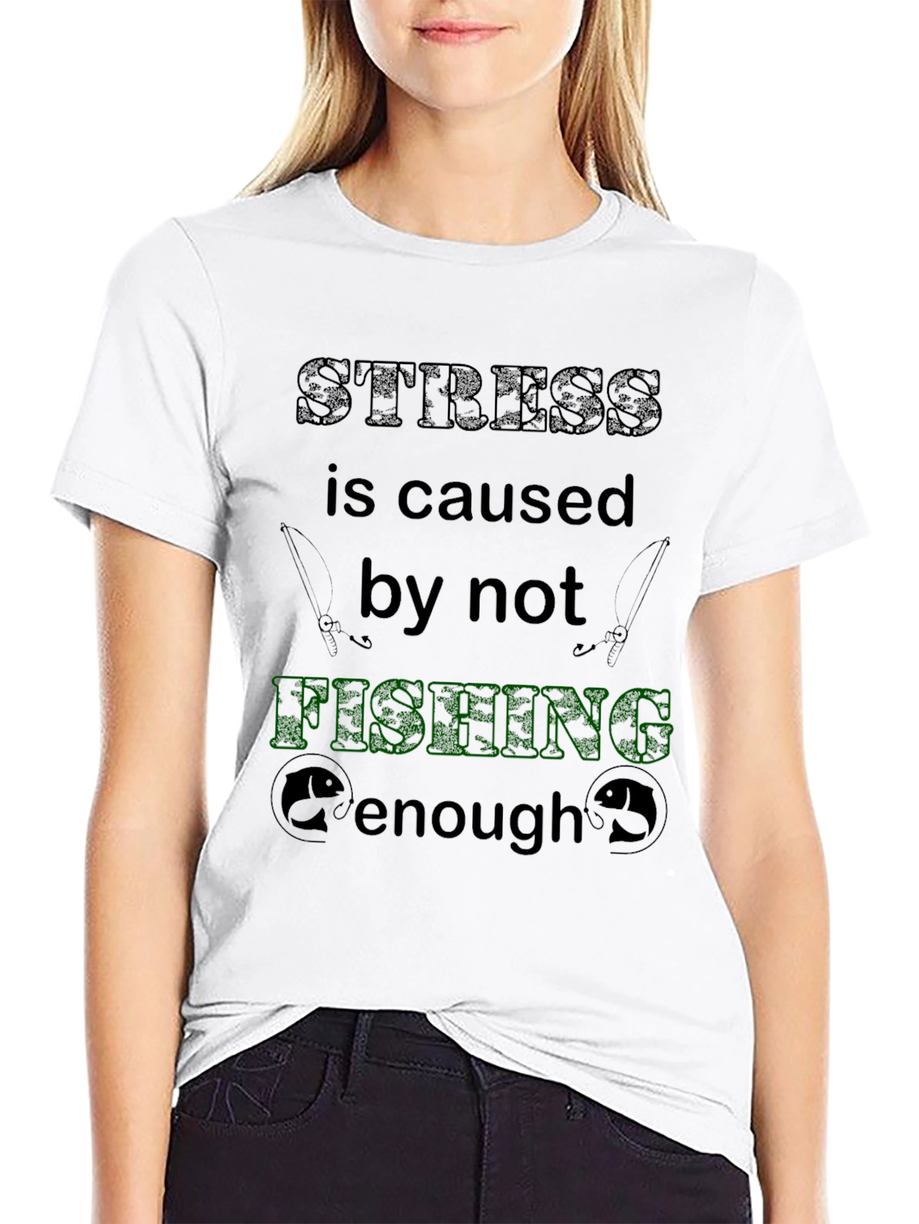 Stress Fishing T-Shirt: Fishermans Apparel