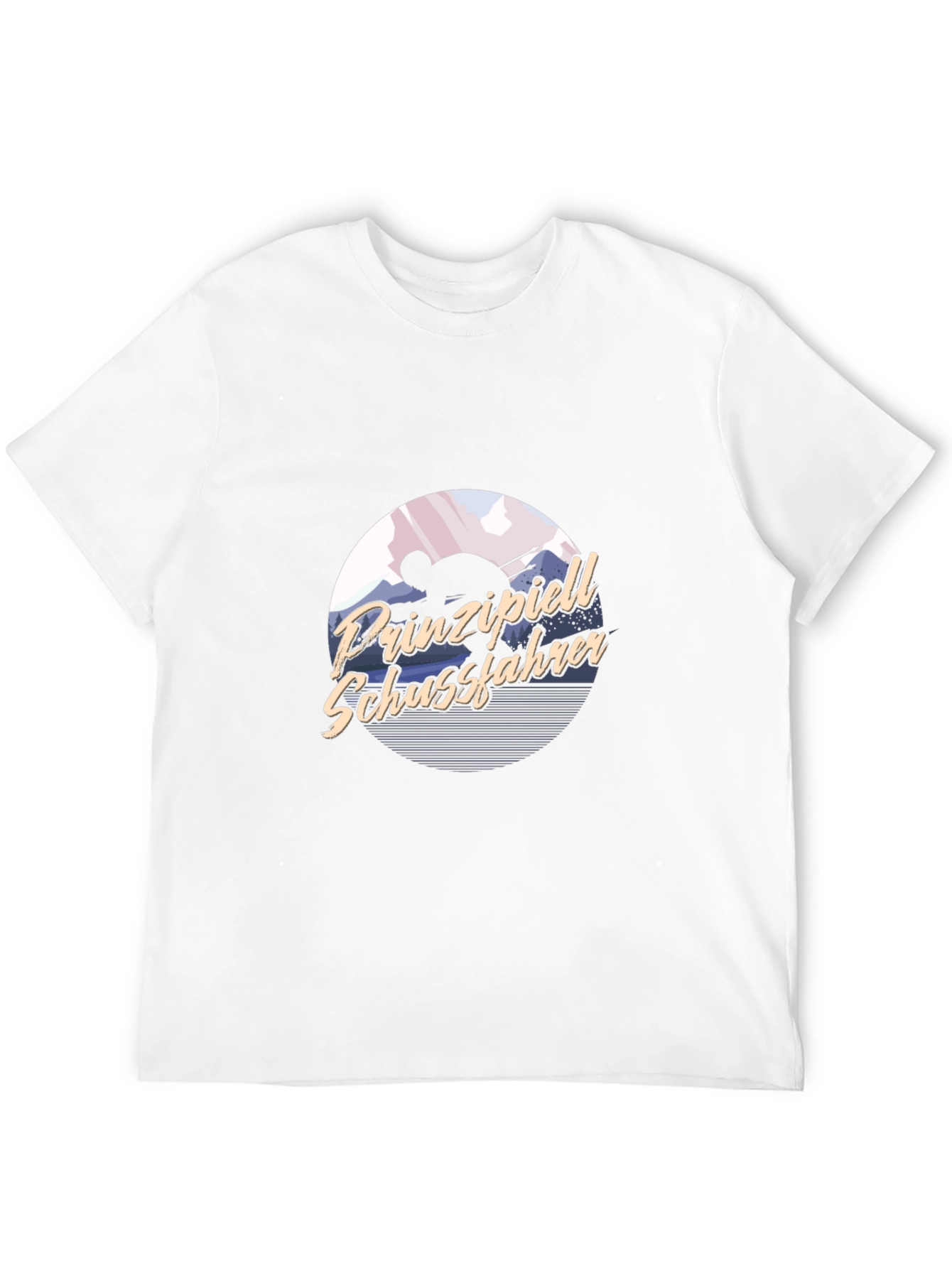 Prinzipiell Schussfahrer Black T-Shirt