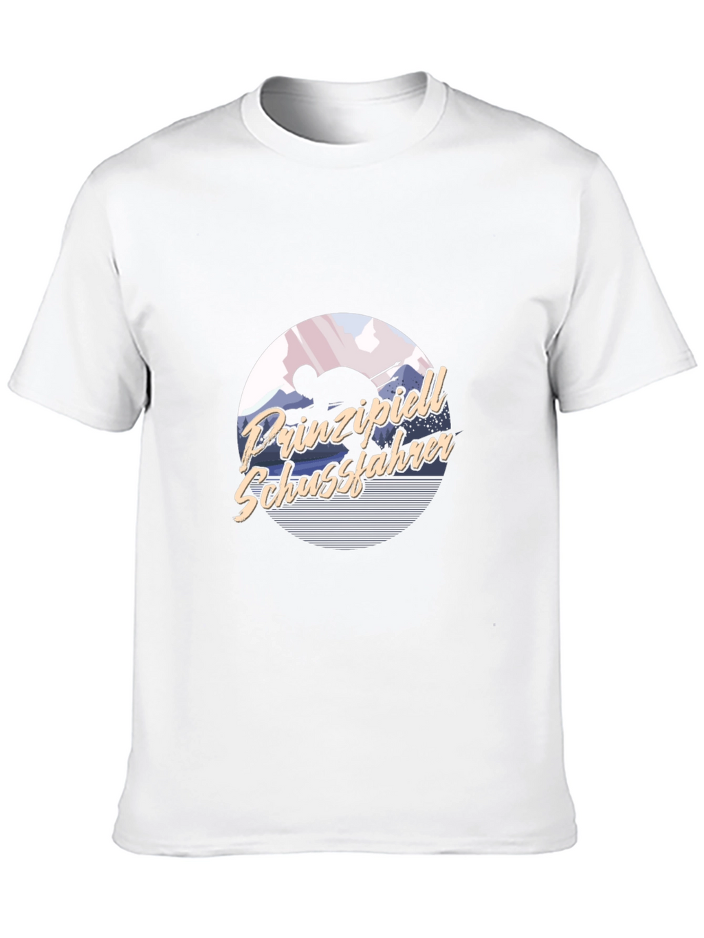 Prinzipiell Schussfahrer Black T-Shirt
