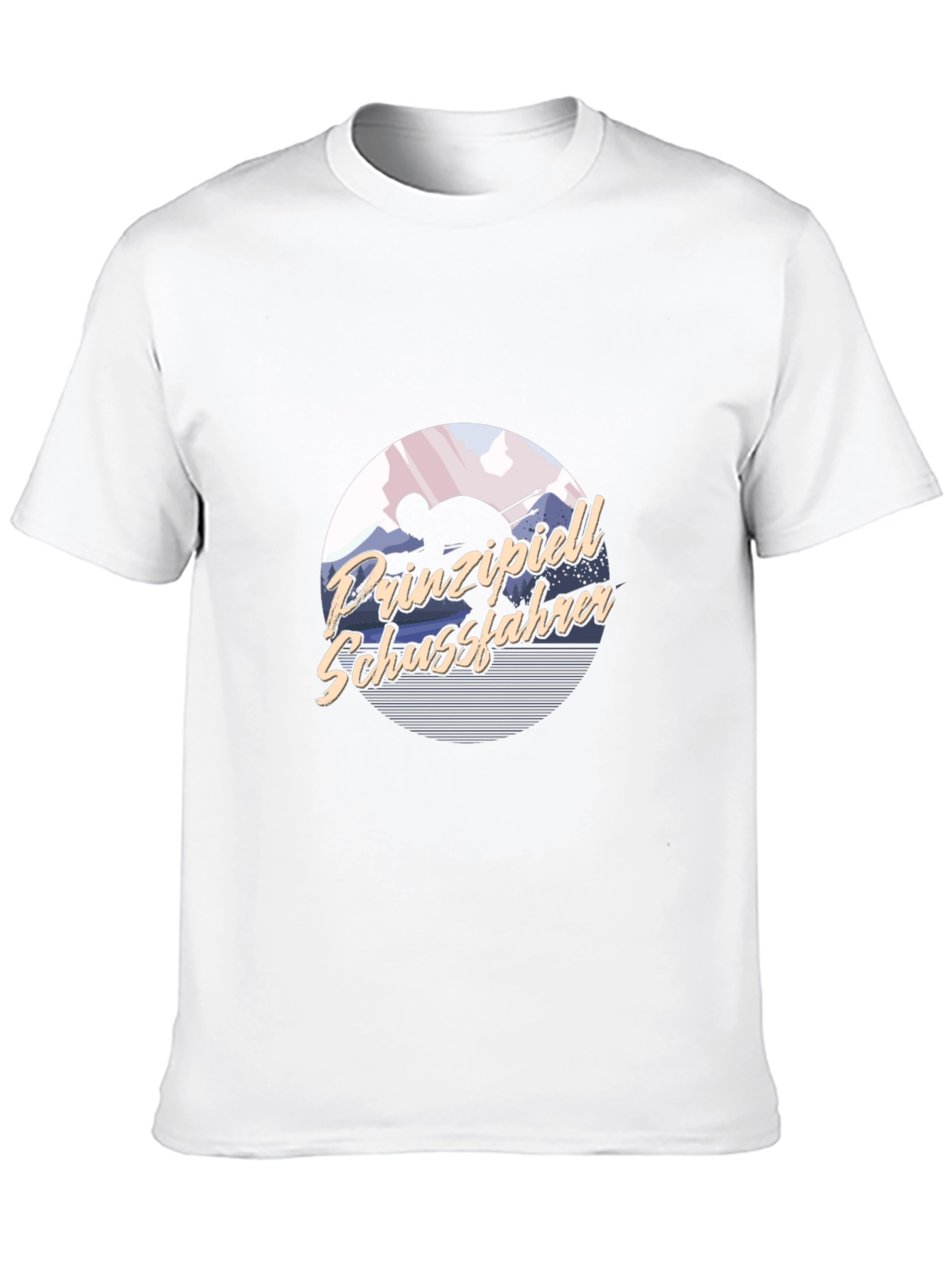 Prinzipiell Schussfahrer Black T-Shirt