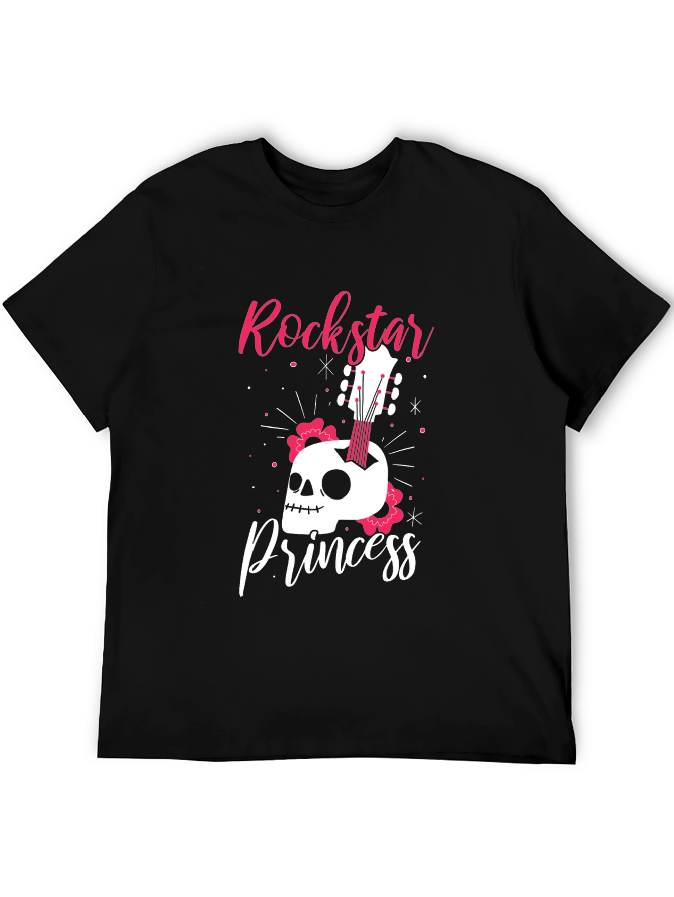 Rockstar Princess Skull Graphic Tee