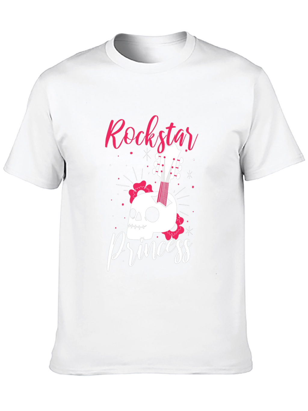 Rockstar Princess Skull Graphic Tee