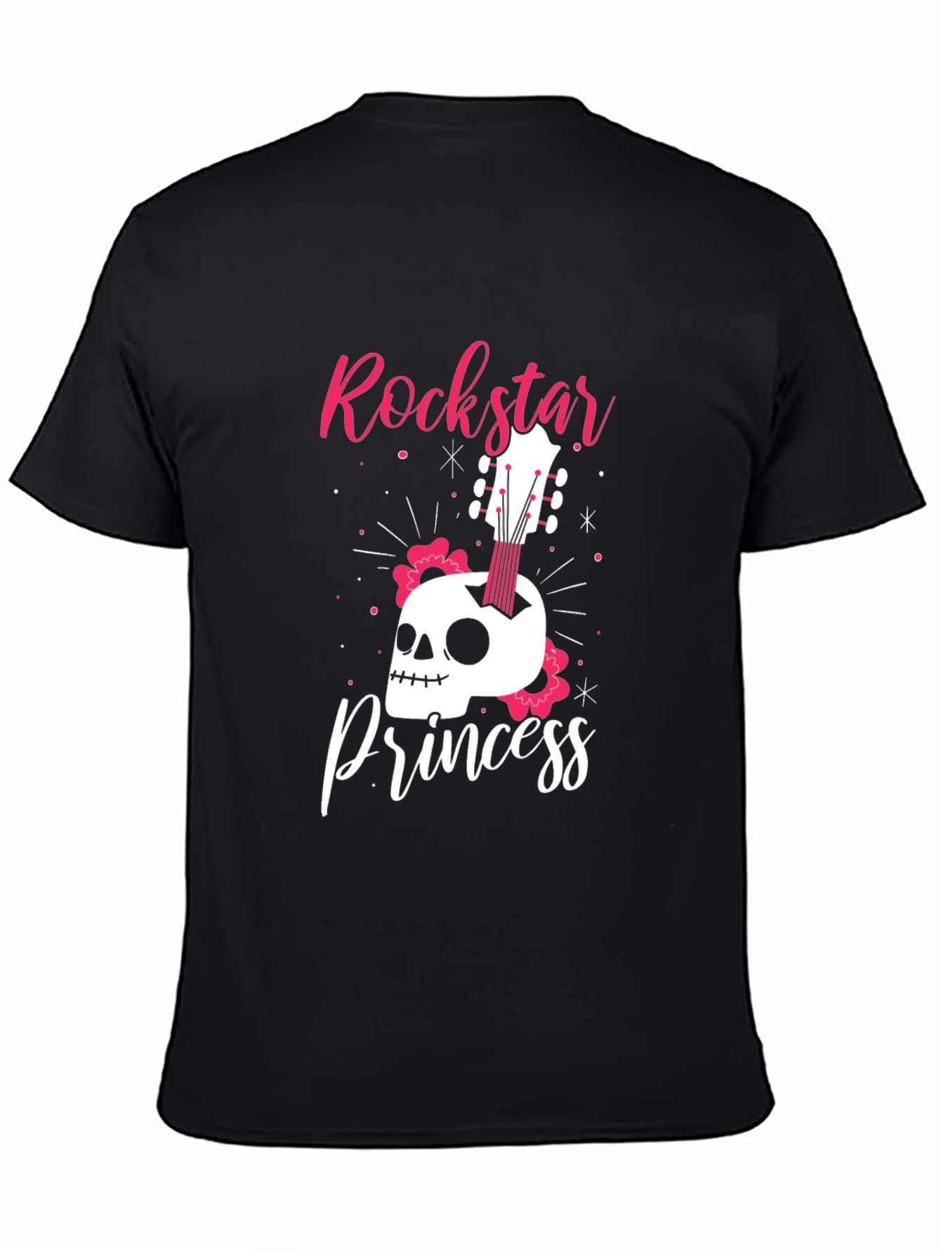 Rockstar Princess Skull Graphic Tee