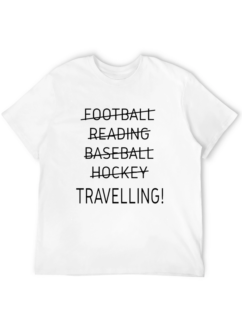 Mens Black Travelling T-Shirt