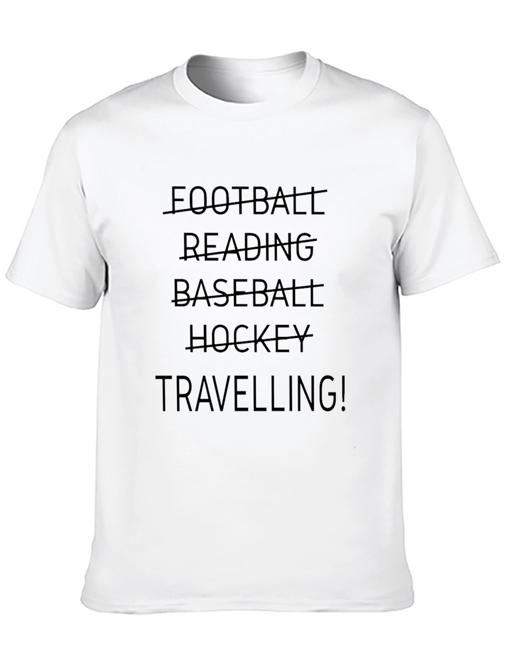 Mens Black Travelling T-Shirt