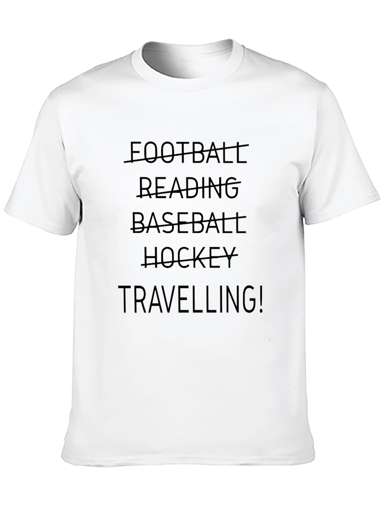 Mens Black Travelling T-Shirt